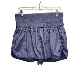 Free People FP Movement Sz L Purple High Rise Athletic Running Shorts